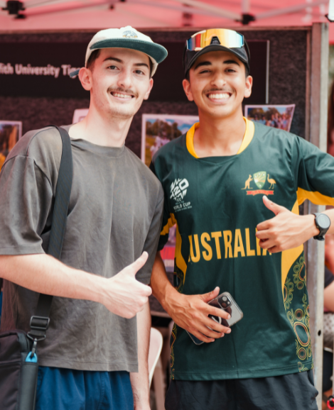 Students at Market Day