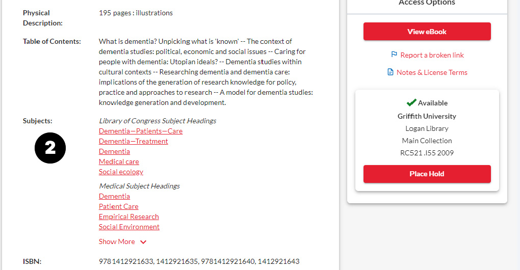 Find more resources for a subject