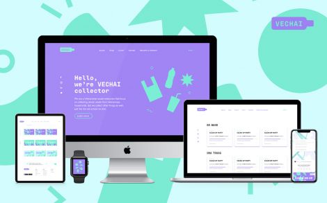 Nguyen Minh Nghi, VECHAI Website, 2020, Digital based, 1400 x 800 pt