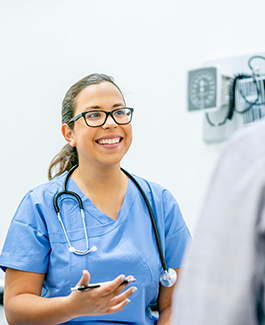 female health-care professional