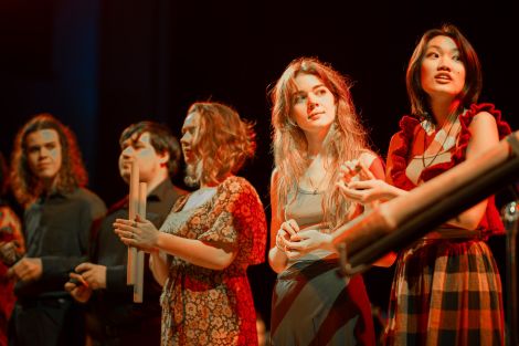Students performing