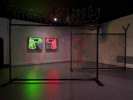 Image: 'JP Willis: Love is in the air', installation view, June 2026, Webb Gallery, Queensland College of Art & Design. Courtesy of the artist. Photo: Carl Warner