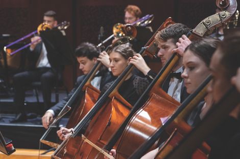 Orchestra image in the string section