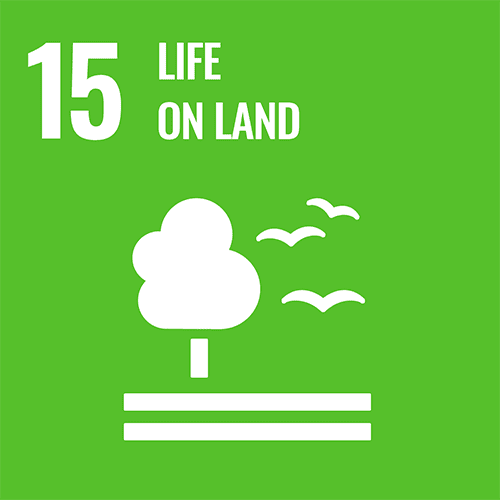 SDG badge that says '15 - Life on Land'