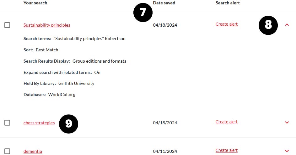 View filters and re-run search
