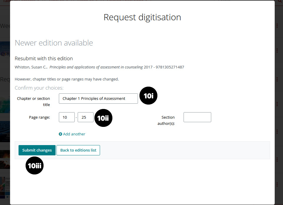Update new edition details